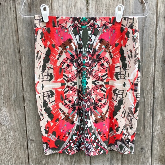 Anthropologie Maeve Ligeia Jersey Faux Wrap Skirt Small - Picture 5 of 7